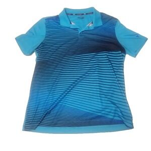Fila Sports Mens Short‎ Sleeve Size Large Blue Collared